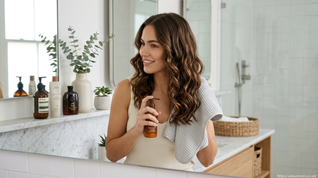 wavy hair routine
